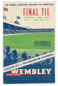 1949 FA Cup Final - WOLVERHAMPTON WANDERERS v. LEICESTER CITY for sale on Ebay