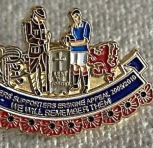 2009 RSEA Rangers Erskine Poppy Badge for sale on Ebay