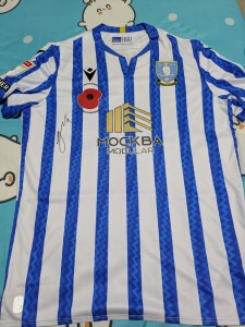Sheffield Wednesday 2024/25 Match Worn Poppy Shirt - #9 Jamal Lowe! for sale on Ebay