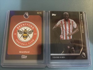 Topps 2026 Premier League Brentford Badge 2/10 Black Parallel & Wissa Black Edge for sale on Ebay