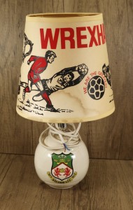 Vintage 60's / 70's Wrexham FC Retro Bedside Lamp & Shade - Rare for sale on Ebay