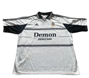 Fulham FC Authentic 99/2000 XXL Adidas Demon Internet Home Shirt Vintage for sale on Ebay