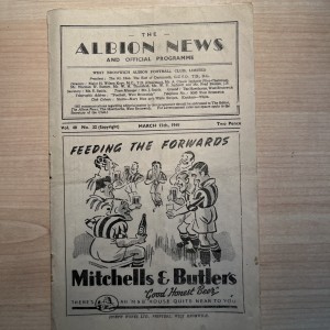 WEST BROMWICH ALBION RES V MANCHESTER UNITED RES 1948/49 CENTRAL LEAGUE for sale on Ebay