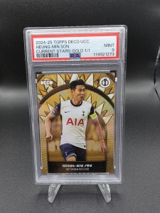 Heung Min Son Spurs Tottenham Topps Deco Current Stars Gold 1/1 One of One PSA 9 for sale on Ebay