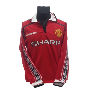 Vintage Manchester United Umbro Home Shirt UK Medium 1996-98 Long Sleeve   for sale on Ebay