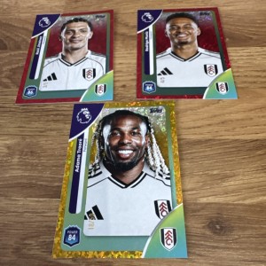 Topps 2025/26 FULHAM ULTRA RARE CARDS MUNIZ RED 4/5 JIMINEZ RED 3/5 TRAORE 18/50 for sale on Ebay