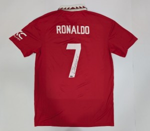 CRISTIANO RONALDO Back Signed Manchester United Jersey Total Spor ts Authentics for sale on Ebay