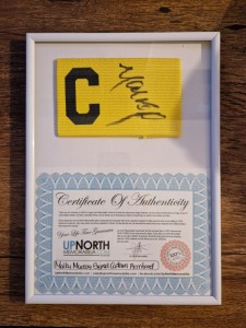 Norwich City FC Malkay Mackay Signed Armband for sale on Ebay