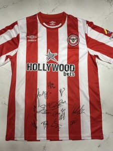 SIGNED BRENTFORD FC Squad Shirt *COA*  for sale on Ebay