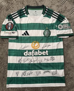 Genuine SQUAD SIGNED Celtic Fc Home Football Shirt 25/26 - Photo Proof for sale on Ebay