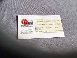 Manchester United v Fulham Ticket, 12th February 1979, F A Cup Replay. for sale on Ebay