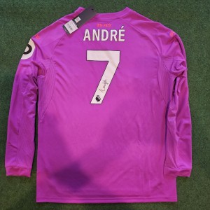 André Signed 24/25 Wolverhampton Wanderers 3rd Shirt COA  WWFC Wolves for sale on Ebay