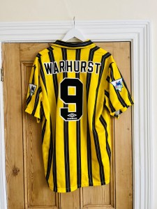Rare 1992/1993 Sheffield Wednesday Away Shirt Paul Warhurst #9 Umbro Men’s XL! for sale on Ebay