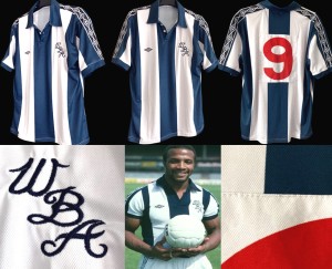 West Bromwich Albion 1978 reproduction shirt. Large 43