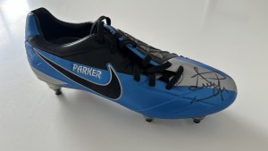 Signed Nike Scott Parker Football Boot Burnley Fulham Tottenham England T90laser for sale on Ebay