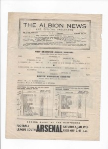 West Bromwich Albion Reserves v Bolton Wanderers Reserves 1945/1946 for sale on Ebay