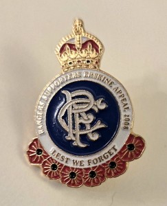 RSEA Rangers Erskine Badge Poppy 2008 for sale on Ebay
