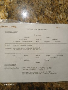 Sheffield United v West Ham United 1962/63 Big Freeze rare emergency programme for sale on Ebay