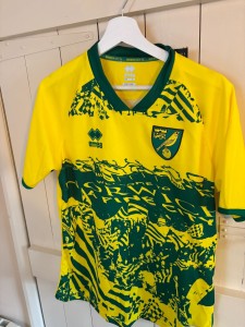 Limited edition Norwich City FC shirt. Very rare size L for sale on Ebay