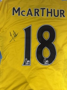 Crystal Palace FC Signed James MacArthur Football Shirt for sale on Ebay