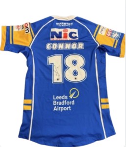 LIMITED EDITION Leeds Rhinos Barnardo’s Takeover SIGNED by Connor Size XL  for sale on Ebay
