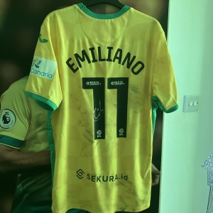 Emiliano Marcondes Norwich City Match Worn Shirt 24/25 Season for sale on Ebay