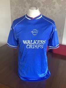 LEICESTER CITY Original 1988 SCORELINE Home Shirt LARGE Adults Rare Old Vintage for sale on Ebay