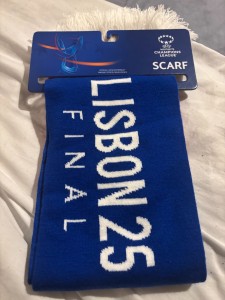 Womens Champions League Final 2025 Arsenal Barcelona Official Scarf *NEW* for sale on Ebay