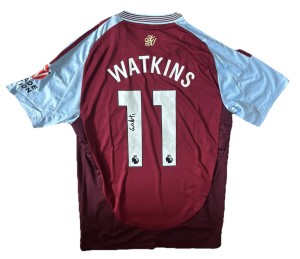 OLLIE WATKINS Signed Aston Villa 24/25 Shirt With COA/Proof Football  for sale on Ebay
