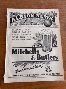 WBA v WREXHAM 1941/42 (EX-BOUND VOLUME) for sale on Ebay