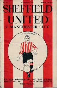 Sheffield United v Manchester City 1938/1939 - PRE-WAR football programme for sale on Ebay
