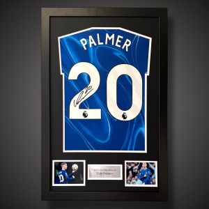 Framed Cole Palmer Chelsea 2024/25 Hand Signed Football Shirt With COA Bid £185 for sale on Ebay