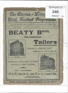1904/05 EVERTON v SUNDERLAND & LIVERPOOL RESERVES v ST HELENS TOWN 19th November for sale on Ebay
