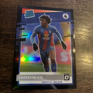 Eberechi Eze Rated Rookie Black 1/1  2020 Donruss Optic Crystal Palace for sale on Ebay