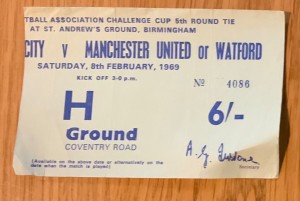 FA Cup 5th Round Ticket Stub Birmingham City v Manchester United for sale on Ebay