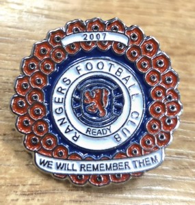 RSEA Rangers Erskine Badge Poppy 2007 for sale on Ebay