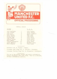 1982/83 - MANCHESTER UNITED v WEST BROMWICH ALBION (CENTRAL LEAGUE) for sale on Ebay