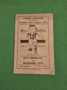 Original New Brighton AFC v Bradford City Football Programme 23rd August 1947 for sale on Ebay