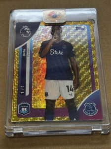 Beto 1/1 FOILFRACTOR. TOPPS Debut Edition - EVERTON for sale on Ebay