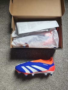Adidas Predator Elite LL Laceless Football Boots FG - Size U.K. 9 - Japan Blue for sale on Ebay