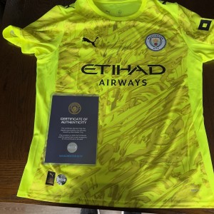 Gianluigi Donnarumma Hand Signed Manchester City 25/26 shirt + Club Coa Haaland  for sale on Ebay