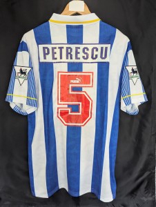 Sheffield Wednesday 1993 1994 1995 Football Shirt DAN PETRESCU 5# LARGE ROMANIA for sale on Ebay