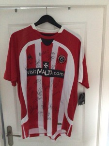Sheffield United 2008/09 Signed Shirt for sale on Ebay