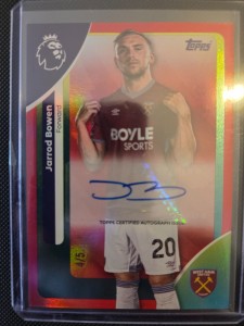 Jarrod Bowen Auto Red /5 Topps Premier League 25/26 West Ham United for sale on Ebay