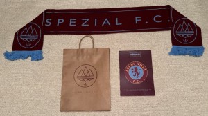 Aston Villa SPZL F.C. Bundle - Spezial Aston Villa Scarf, Spezial Poster & Bag! for sale on Ebay