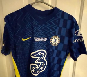 chelsea player issue match carabao final 2022 Werner signed  for sale on Ebay