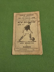 Original New Brighton AFC v Barrow Football Programme 3rd January 1948 for sale on Ebay