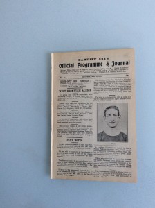 CARDIFF CITY V WEST BROMWICH ALBION 02.11.1929 for sale on Ebay