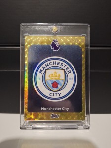 Topps 2026 Premier League 1/1 Manchester City Badge #181 for sale on Ebay