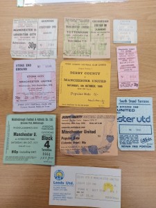 10 MANCHESTER UNITED TICKETS HOME & AWAY 1960'S/70'S for sale on Ebay